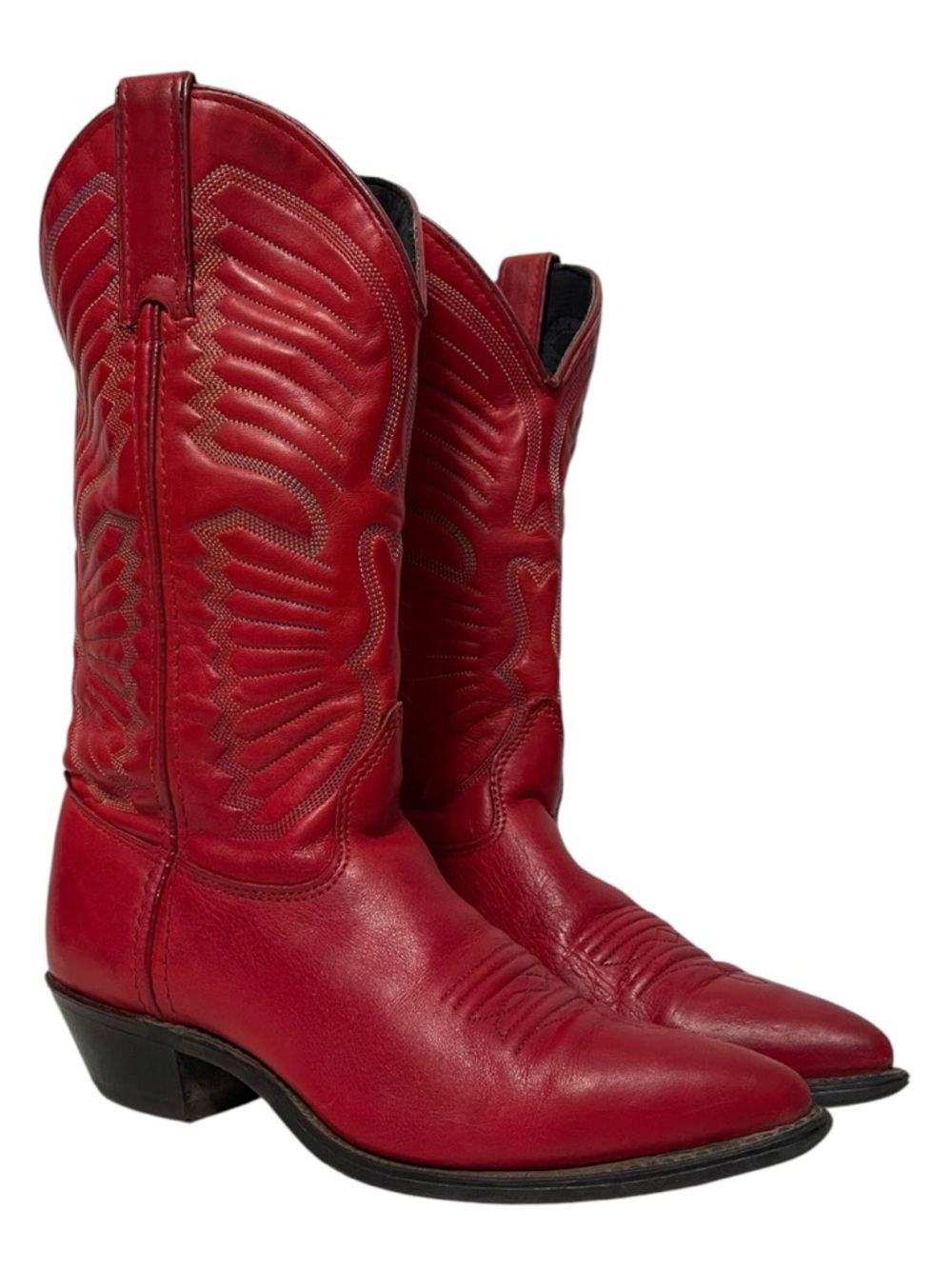 Capezio Red Leather Western Cowboy Boots